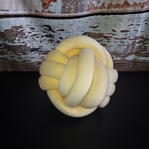 Modern Yellow Knot Pillow